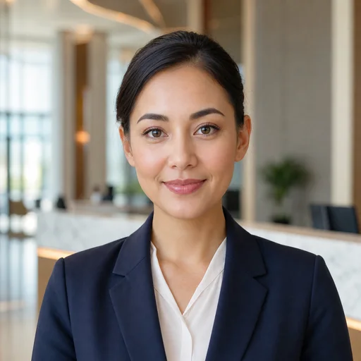 Hotel receptionist for the check-in practice conversation